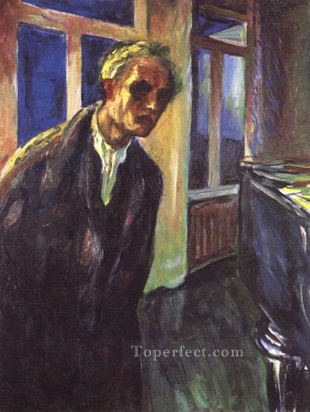self portrait the night wanderer 1924 Edvard Munch Oil Paintings
